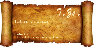 Tatai Zsuzsa névjegykártya